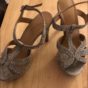 Thalia Sodi (Macy’s brand) silver heels.
